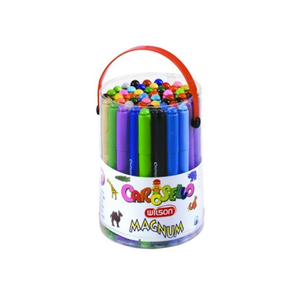 טוש על בסיס מים עבה בכוס 48 יח
